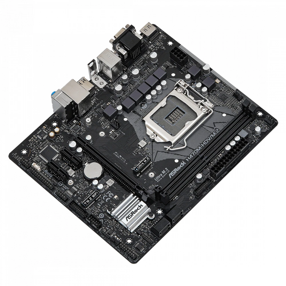 Материнская плата ASRock H470M-HDV/M.2 90-MXBG80-A0UAYZ Micro-ATX, LGA 1200
