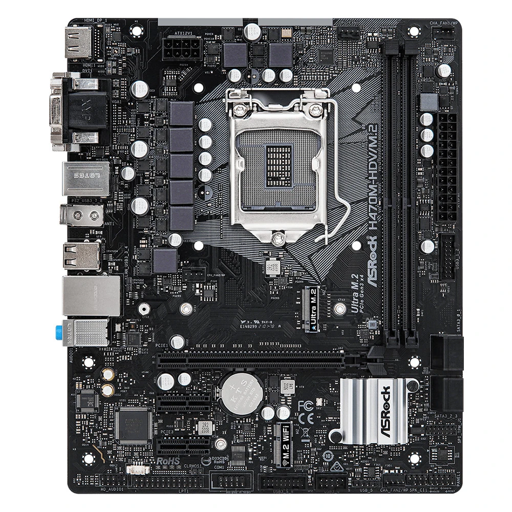 Материнская плата ASRock H470M-HDV/M.2 90-MXBG80-A0UAYZ Micro-ATX, LGA 1200