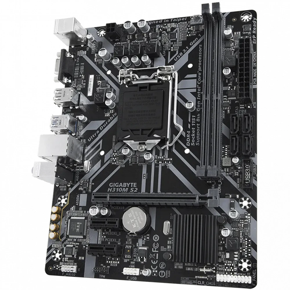 Материнская плата Gigabyte GA-H310M S2 (REV1.1) Micro-ATX, LGA 1151
