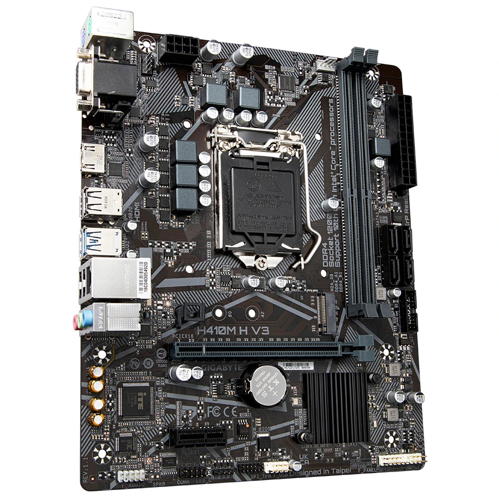 Материнская плата Gigabyte GA-H410M H V3 (REV1.3) Micro-ATX, LGA 1200