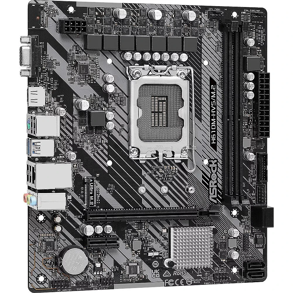 Материнская плата ASRock H610M-HVS/M.2 R2.0 Micro-ATX, LGA 1700