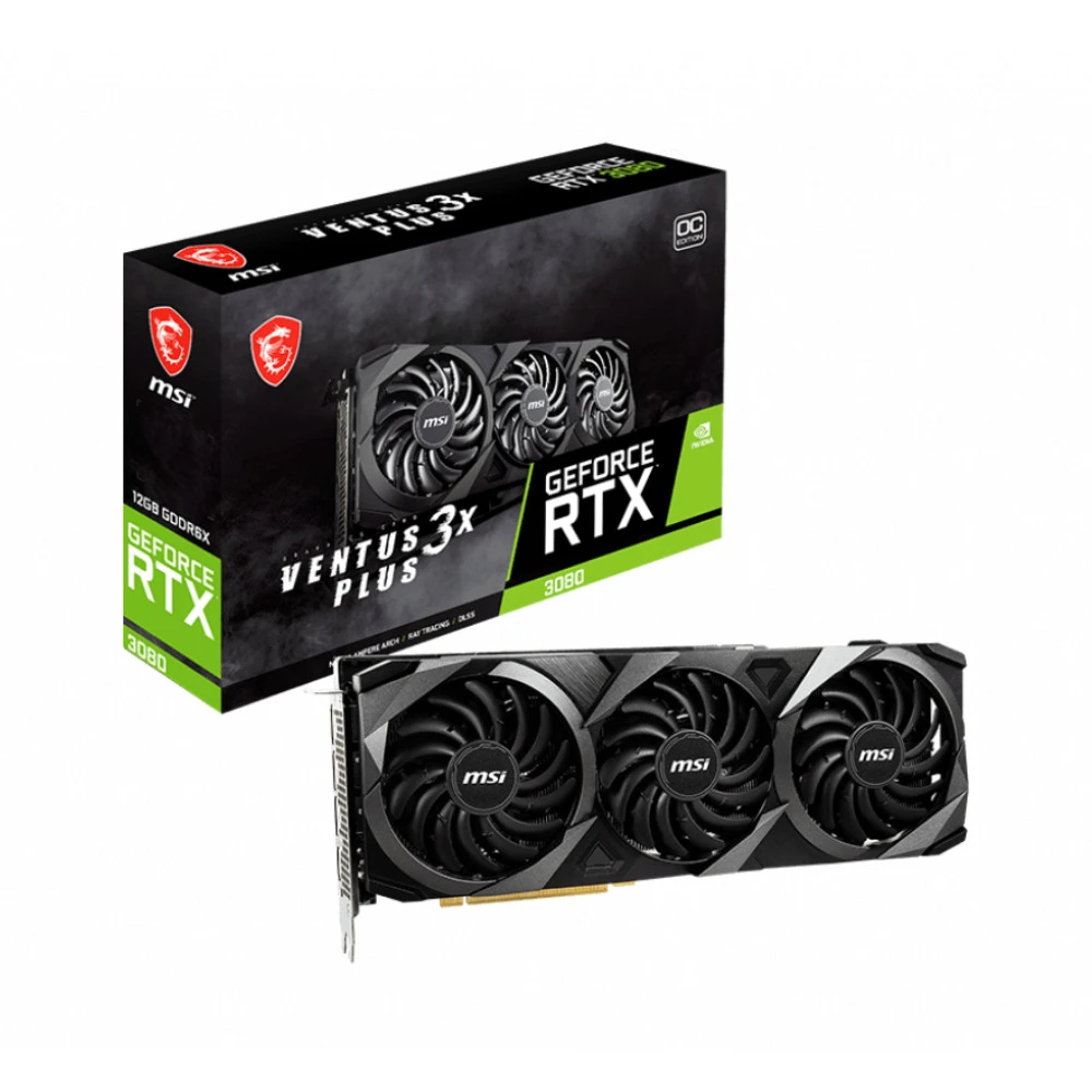 Видеокарта MSI GeForce RTX3080 RTX 3080VENTUS 3XPLUS12GOCLHR 12 ГБ