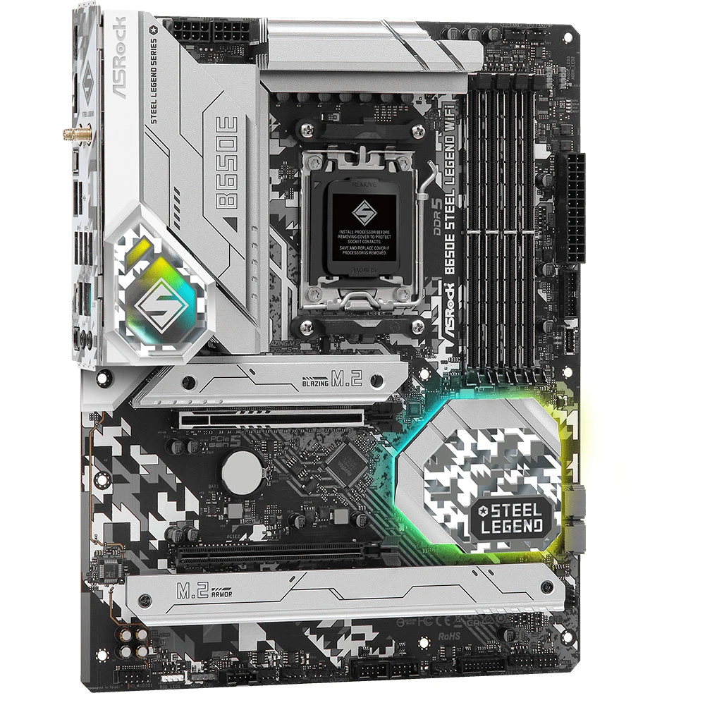 Материнская плата ASRock B650E STEEL LEGEND WIFI ATX, AMD AM5