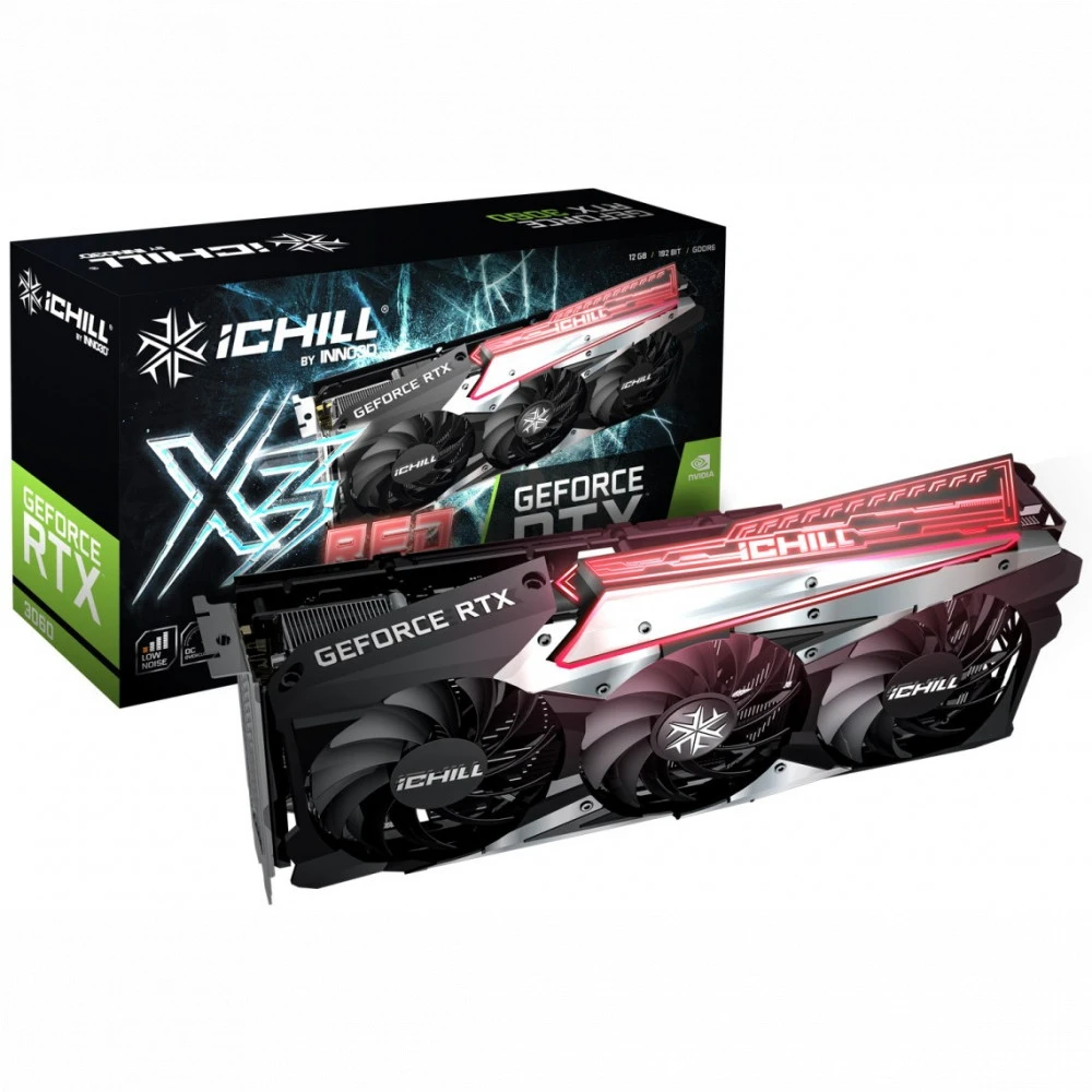 Видеокарта Inno3D GeForce RTX3060 ICHILL X3 RED C30603-12D6X-167139AH 12 ГБ