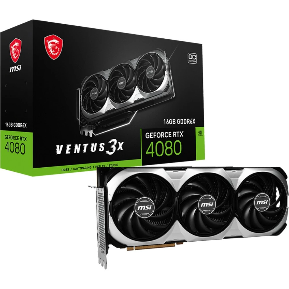 Видеокарта MSI RTX 4080 Ventus 3X OC RTX 4080 16GB VENTUS 3X OC 16 ГБ