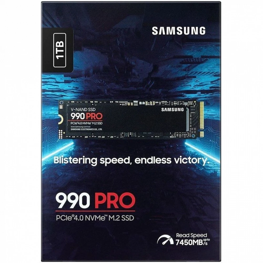Жесткий диск Samsung 990 PRO MZ-V9P1T0BW SSD (твердотельные), 1 ТБ, M.2, PCIe