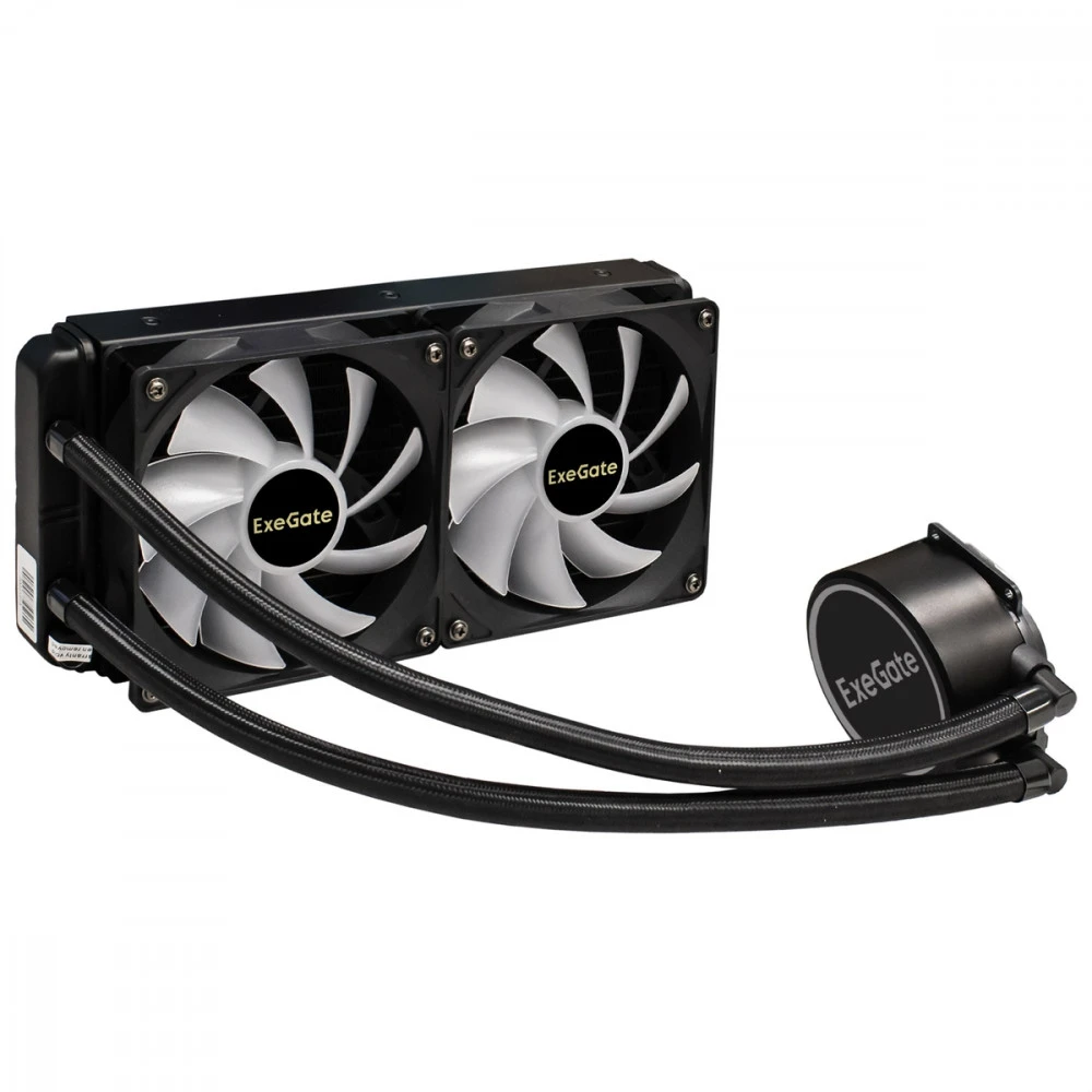 Система охлаждения ExeGate BlackWater-240V2.PWM.RGB EX293457RUS Для процессора
