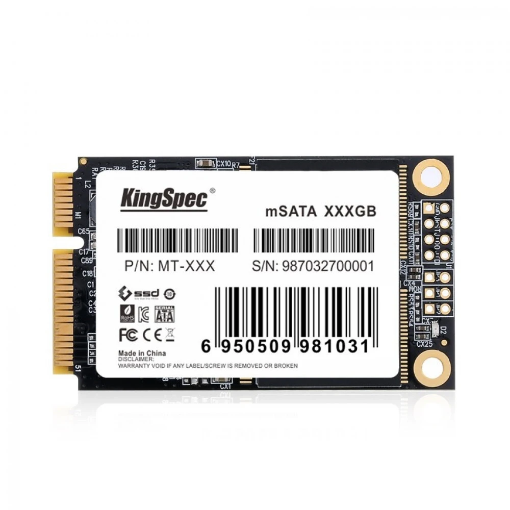 Жесткий диск KingSpec MT-1TB SSD (твердотельные), 1 ТБ, mSATA, SATA