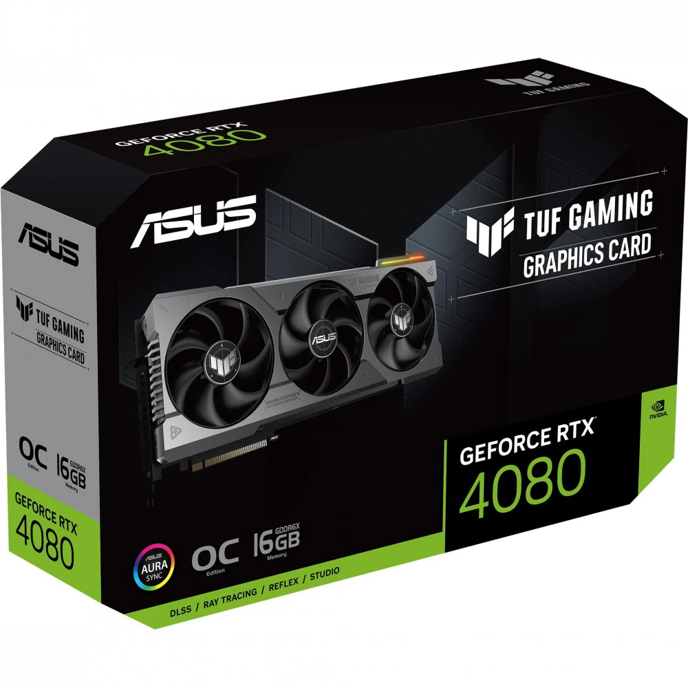 Видеокарта Asus RTX 4080 TUF OC 16GB TUF-RTX4080-O16G-GAMING 16 ГБ