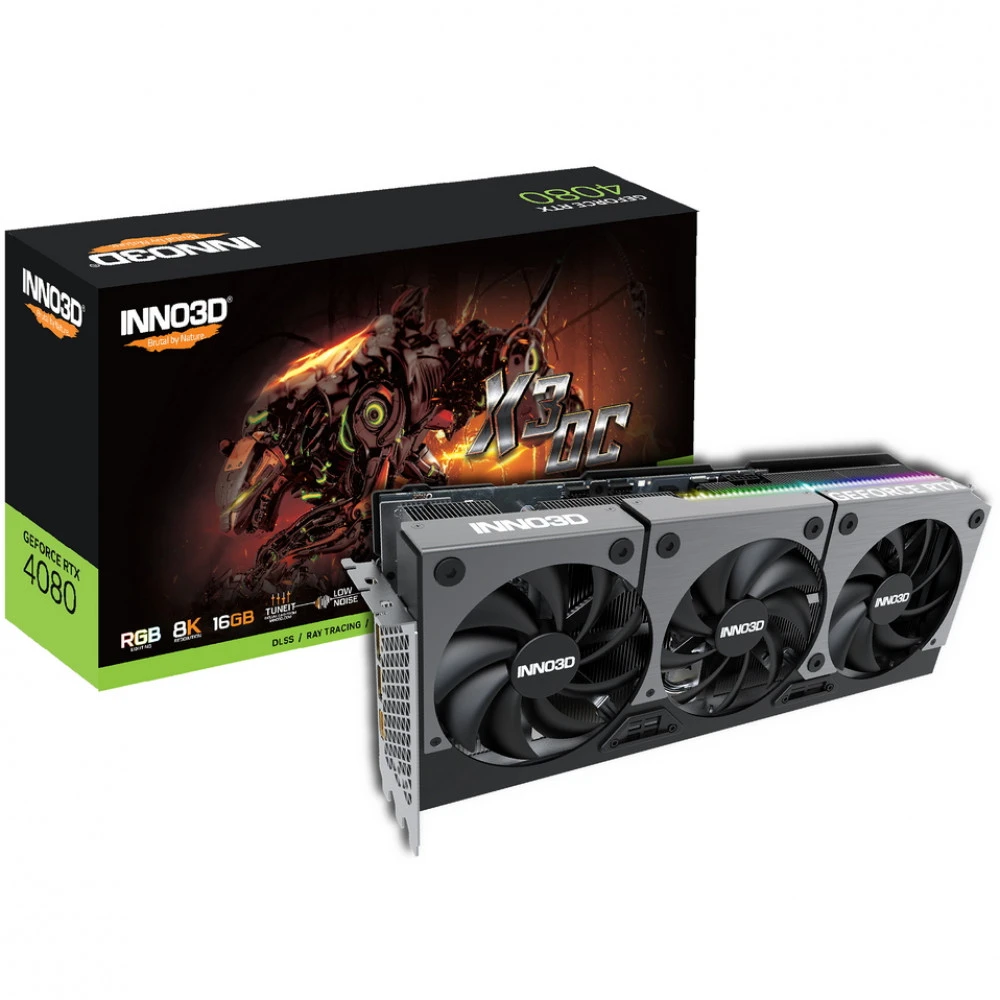 Видеокарта Inno3D RTX4080 X3 OC N40803-166XX-187049N 16 ГБ