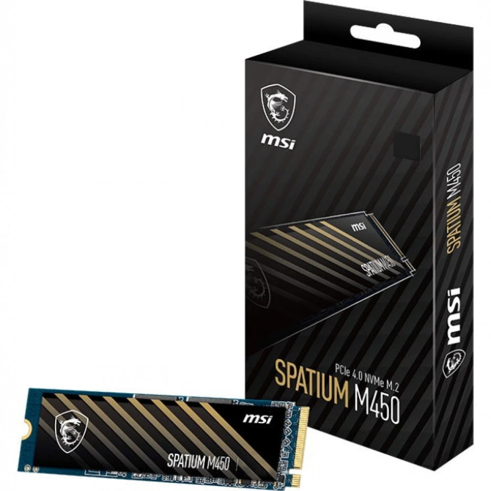 Жесткий диск MSI Spatium M450 SPATIUMM450PCIE4.0NVMEM.2 1TB SSD (твердотельные), 1 ТБ, M.2, PCIe