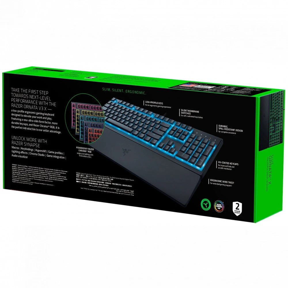 Клавиатура Razer Ornata V3 X - Russian Layout RZ03-04470800-R3R1 Проводная, USB
