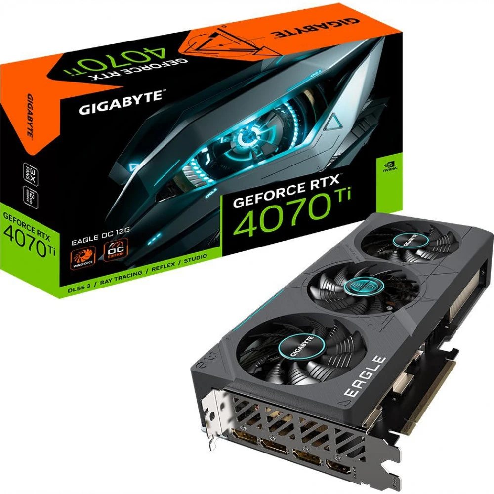 Видеокарта Gigabyte RTX 4070 Ti EAGLE OC 12G GV-N407TEAGLE OC-12GD 12 ГБ