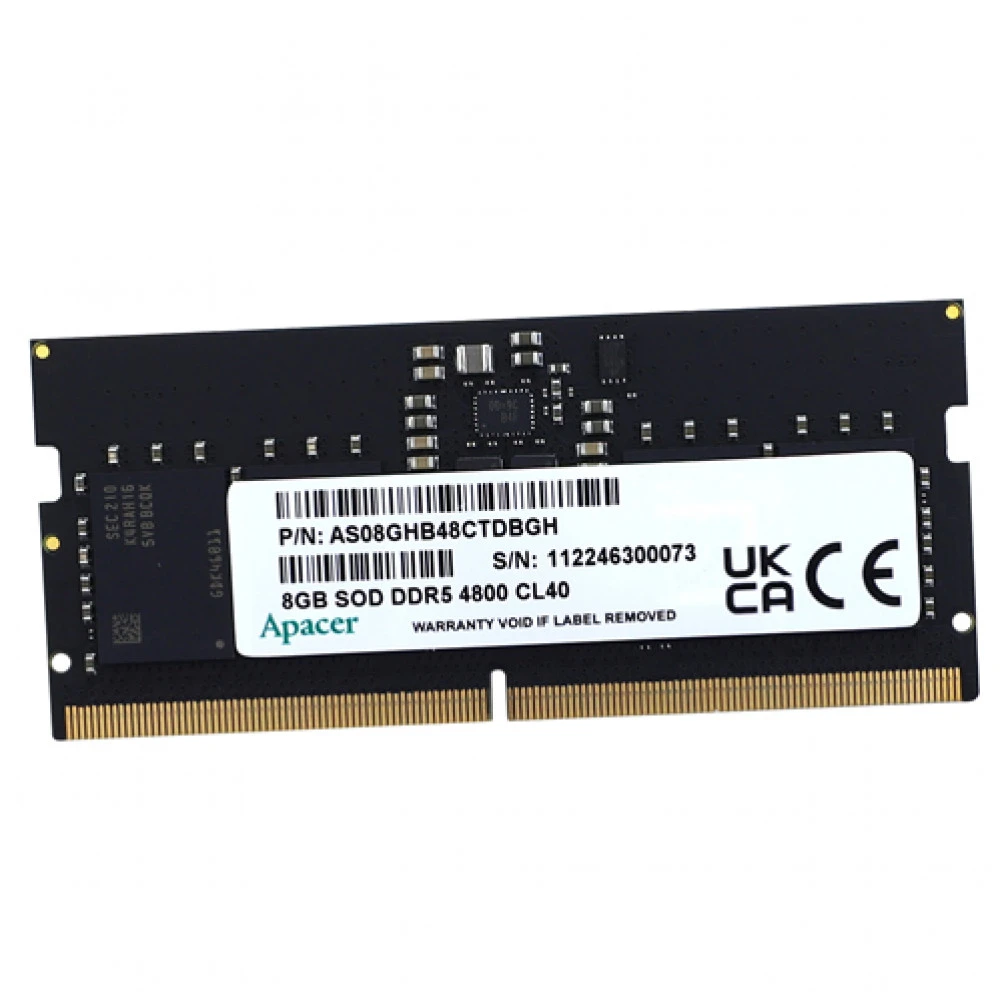 ОЗУ Apacer FS.08G2A.RTH SO-DIMM, DDR5, 8 Гб, 4800 МГц