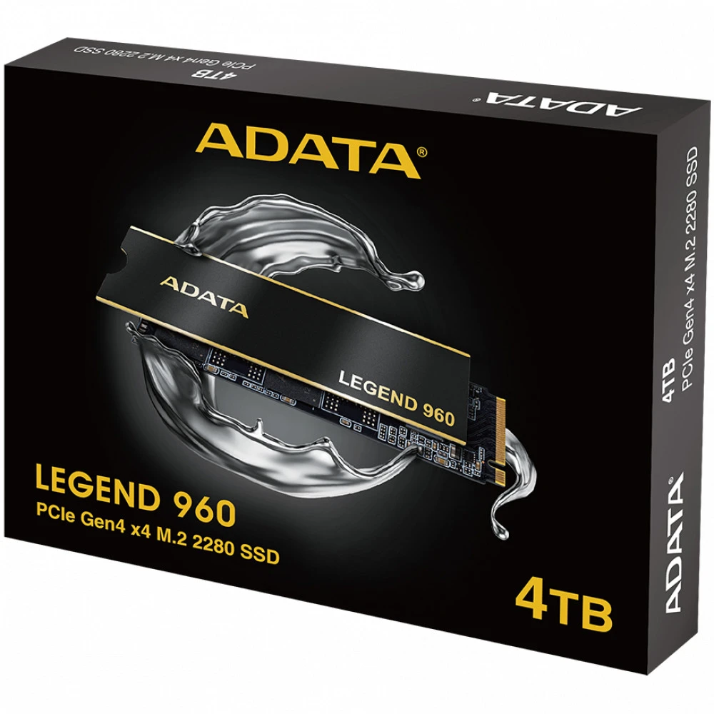 Жесткий диск ADATA SSD LEGEND 960 4000GB M.2 ALEG-960-4TCS SSD (твердотельные), 4 ТБ, M.2, PCIe