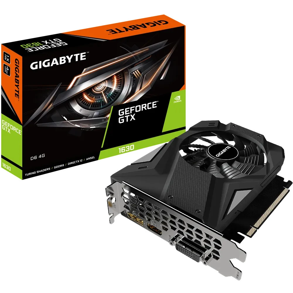 Видеокарта Gigabyte GeForce GTX1630 GV-N1630D6-4GD 4 ГБ