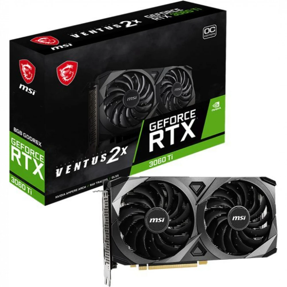 Видеокарта MSI RTX 3060 Ti VENTUS 2X 8GD6X 602-V505-65S 8 ГБ