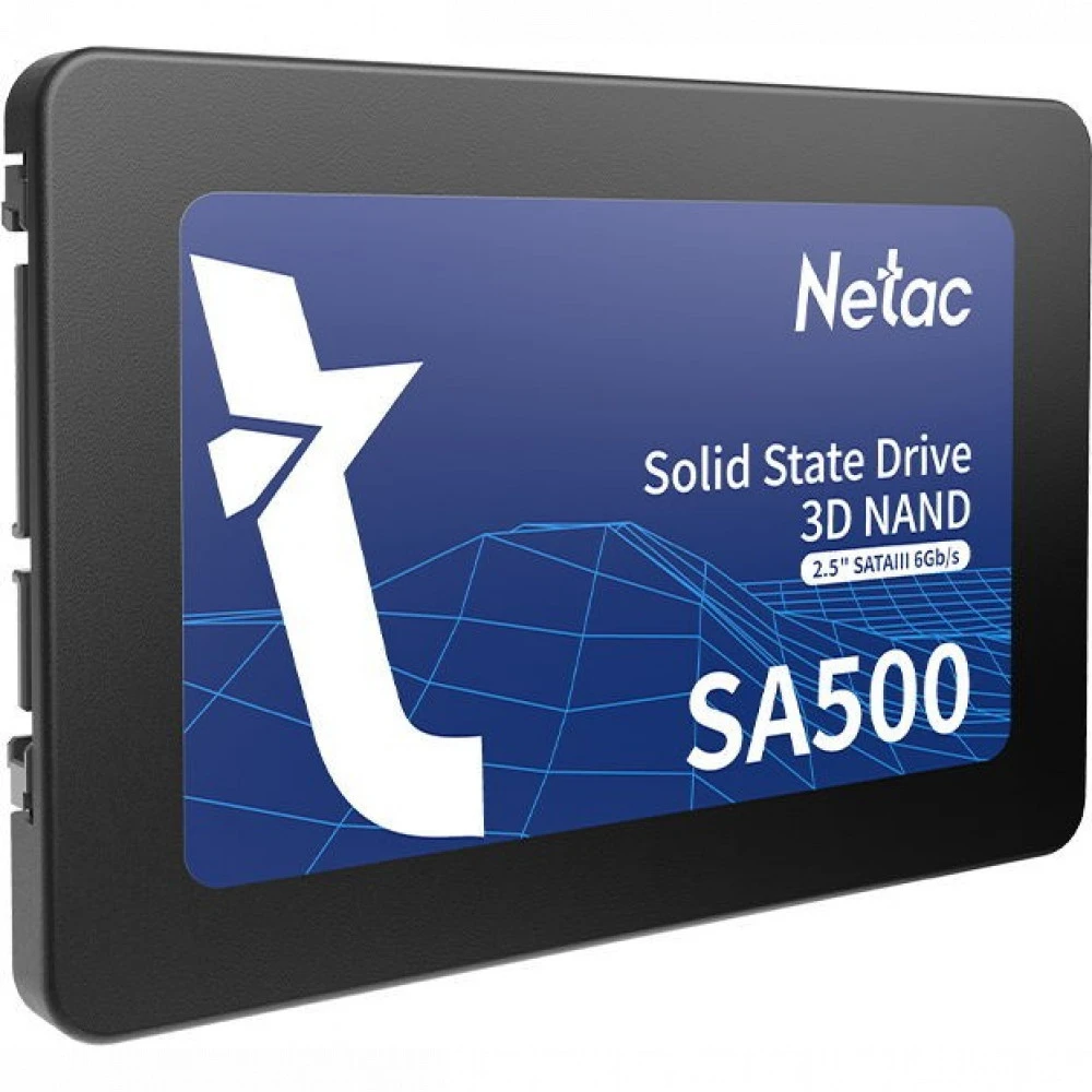 Жесткий диск Netac SA500 NT01SA500-120G-S3X SSD (твердотельные), 120 ГБ, 2.5 дюйма, SATA