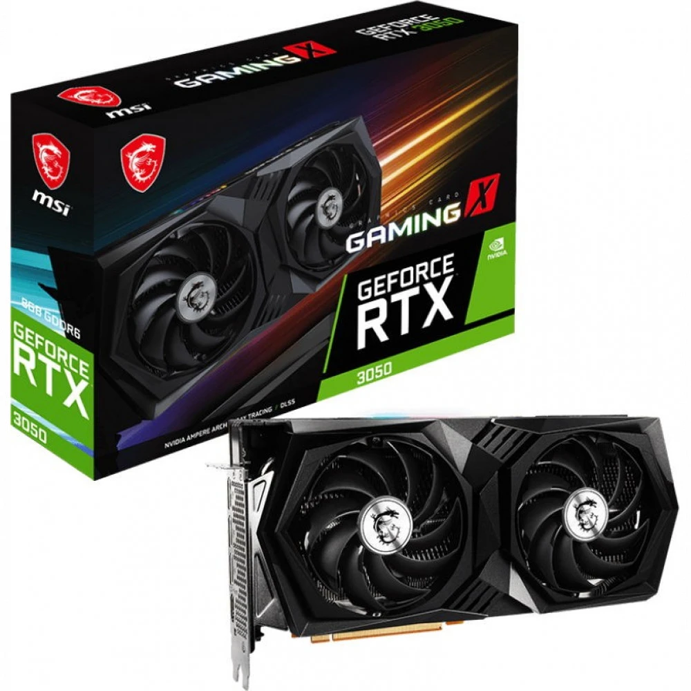 Видеокарта MSI GeForce RTX 3050 GAMING X 8G 912-V397-451 8 ГБ