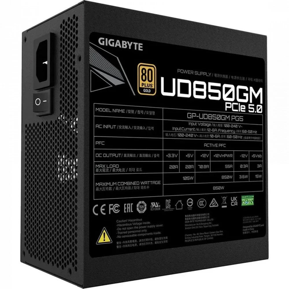 Блок питания Gigabyte GP-UD850GM PG5 28200-U85GP-2EUR 850 Вт