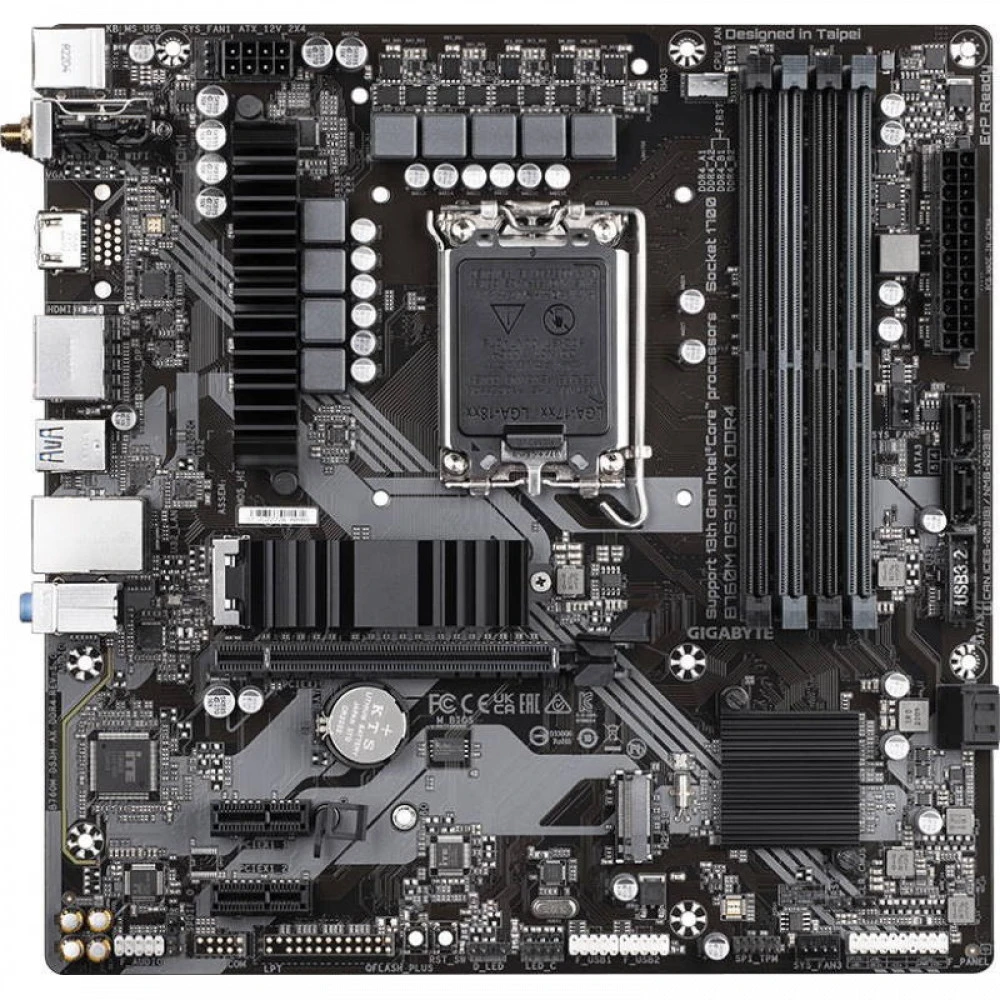 Материнская плата Gigabyte B760M DS3H AX DDR4 Micro-ATX, LGA 1700