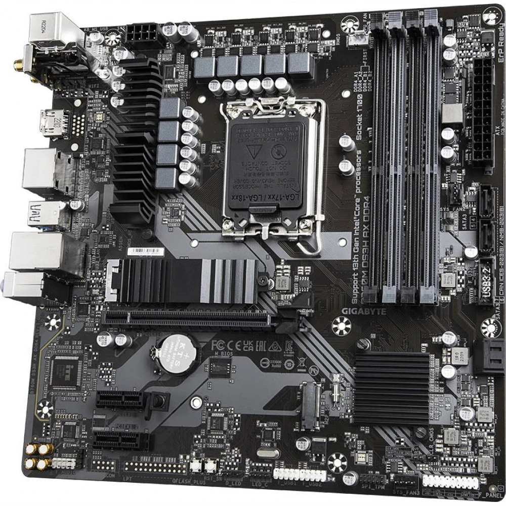 Материнская плата Gigabyte B760M DS3H AX DDR4 Micro-ATX, LGA 1700