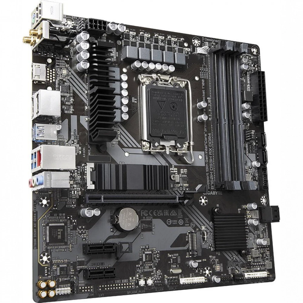 Материнская плата Gigabyte B760M DS3H AX DDR4 Micro-ATX, LGA 1700