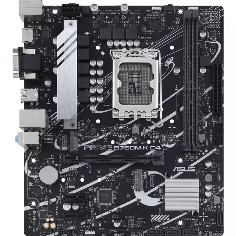 Материнская плата Asus PRIME B760M-K D4 Micro-ATX, LGA 1700