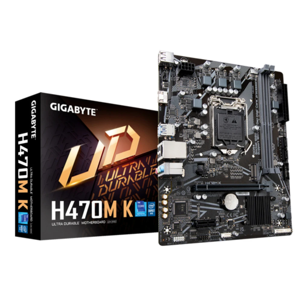 Материнская плата Gigabyte GA-H470M K REV1.0 Micro-ATX, LGA 1200