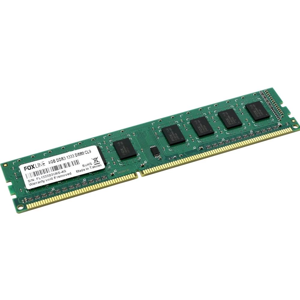 ОЗУ Foxline DIMM 4GB 1600 DDR3 FL1600D3U11SL-4G DIMM, DDR3, 4 Гб, 1600 МГц