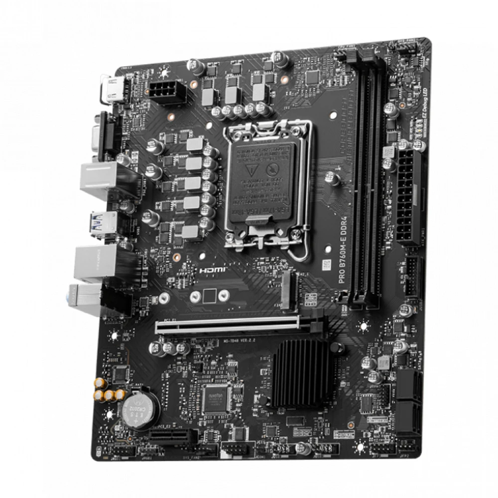 Материнская плата MSI PRO B760M-E DDR4 Micro-ATX, LGA 1700