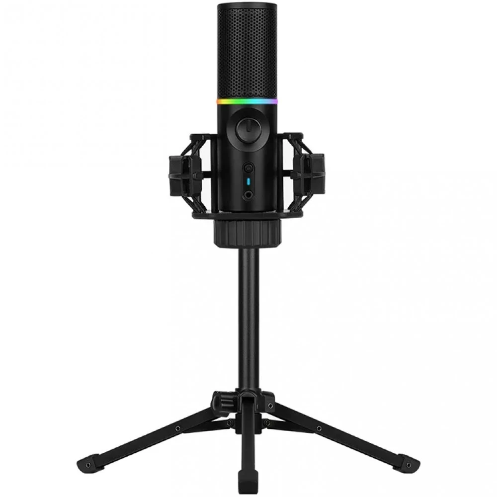 Микрофон Streamplify MIC Tripod 1.8m USB RGB Black MIC-48-RGB-TP-BK