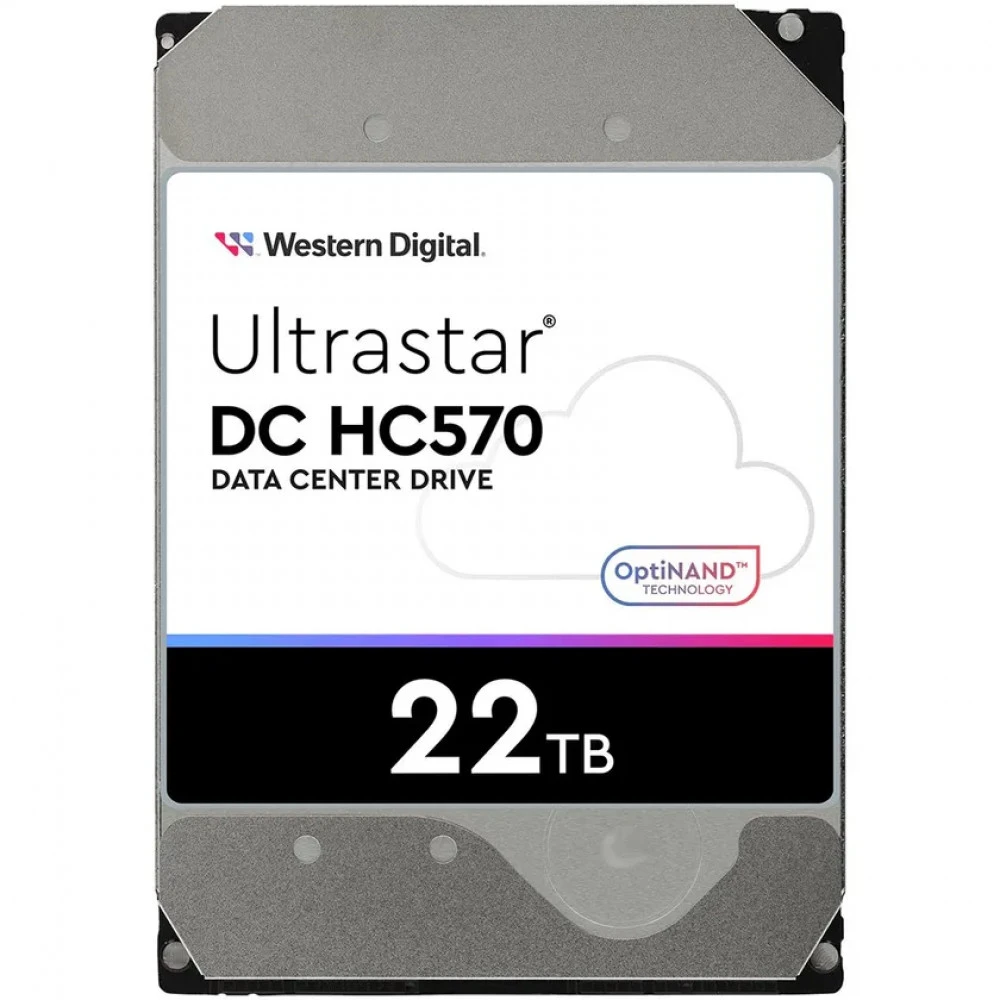 Серверный жесткий диск Western Digital Ultrastar DC HC570 WUH722222ALE6L4 HDD, 3,5 LFF, 22 ТБ, SATA