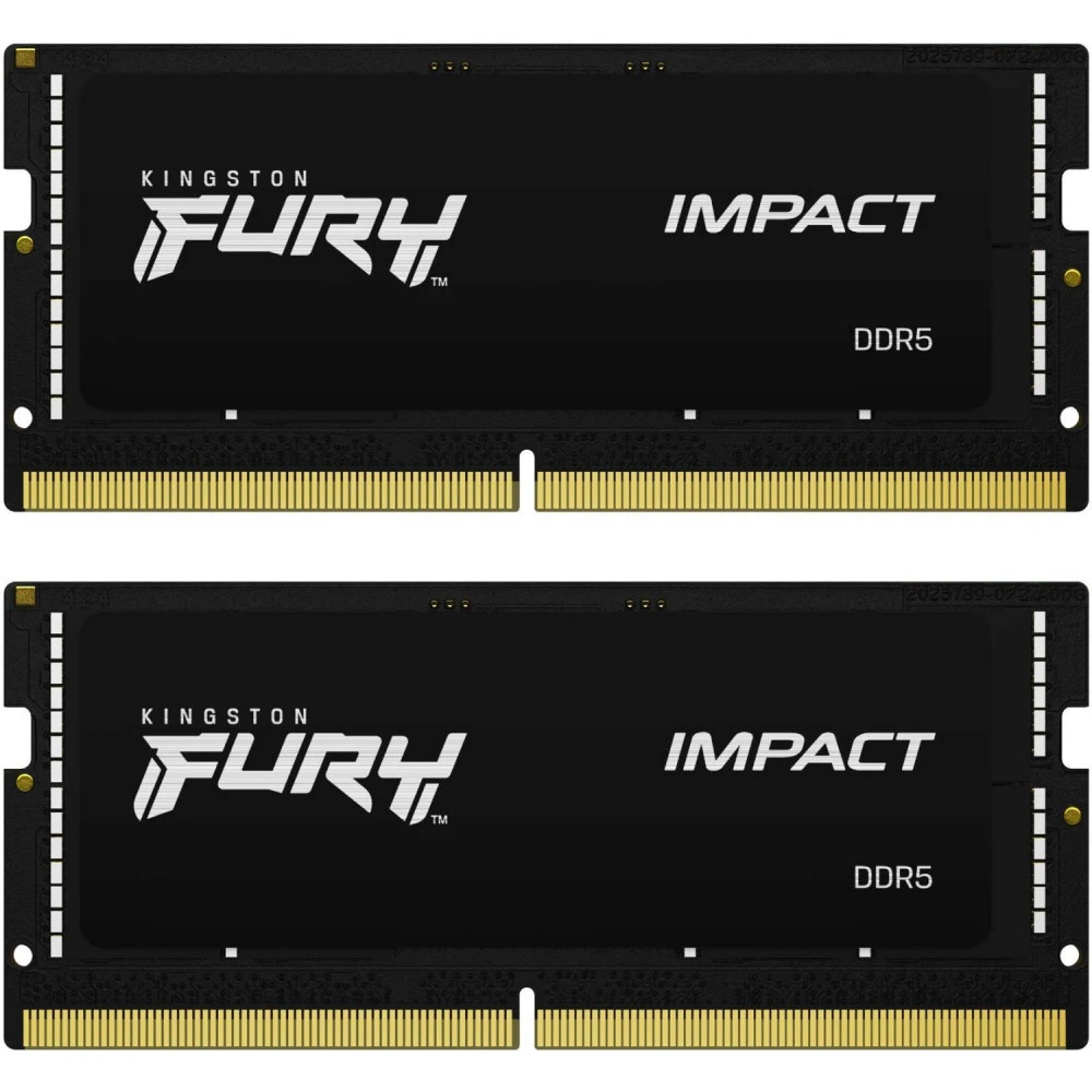 ОЗУ Kingston Fury Impact KF556S40IBK2-32 SO-DIMM, DDR5, 32 Гб (2 х 16 Гб), 5600 МГц