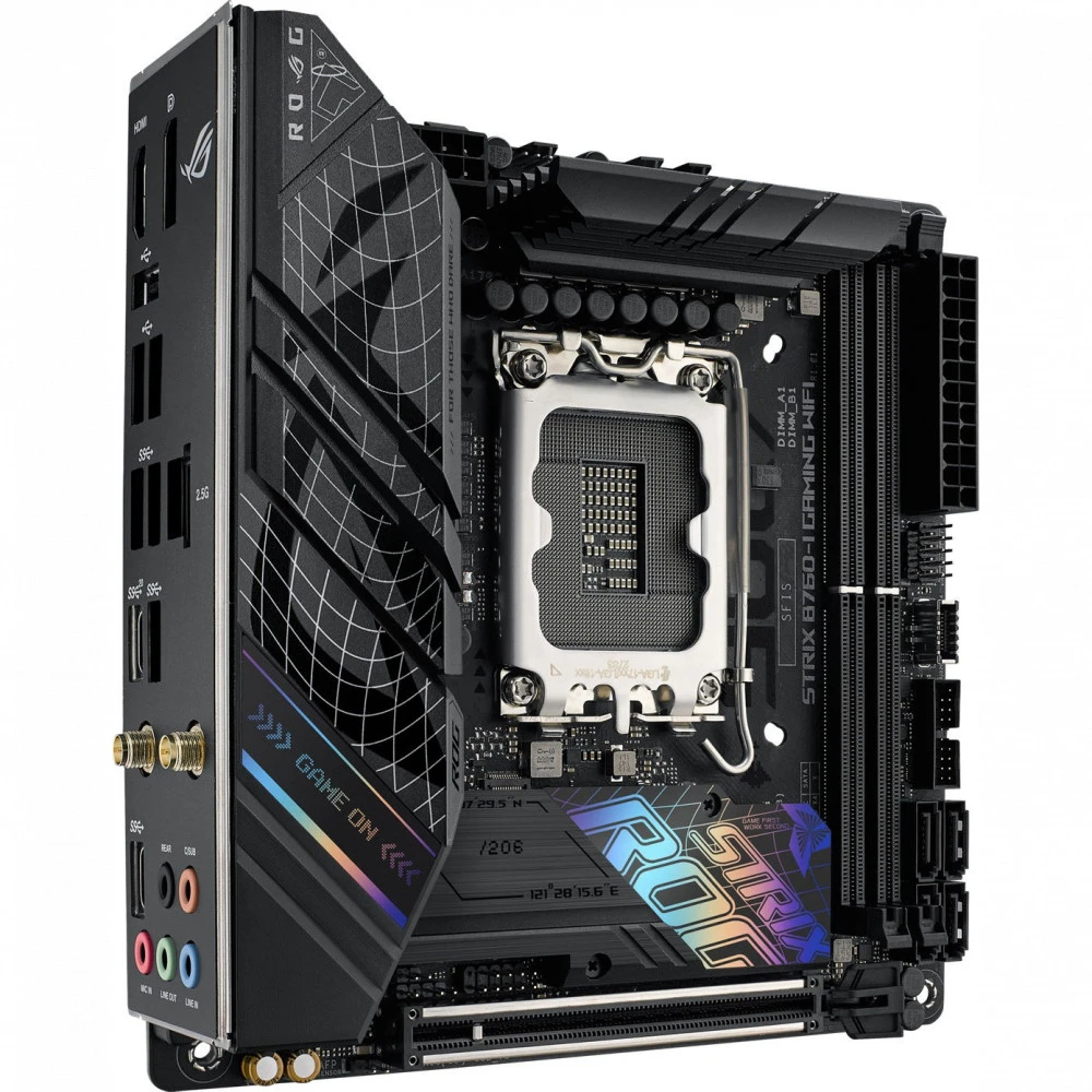 Материнская плата Asus ROG STRIX B760-I GAMING WIFI 90MB1D90-M0EAY0 Mini-ITX, LGA 1700