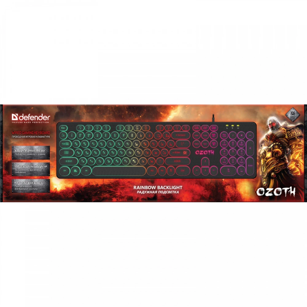 Клавиатура Defender Ozoth GK-106 Black 45106 Проводная, USB