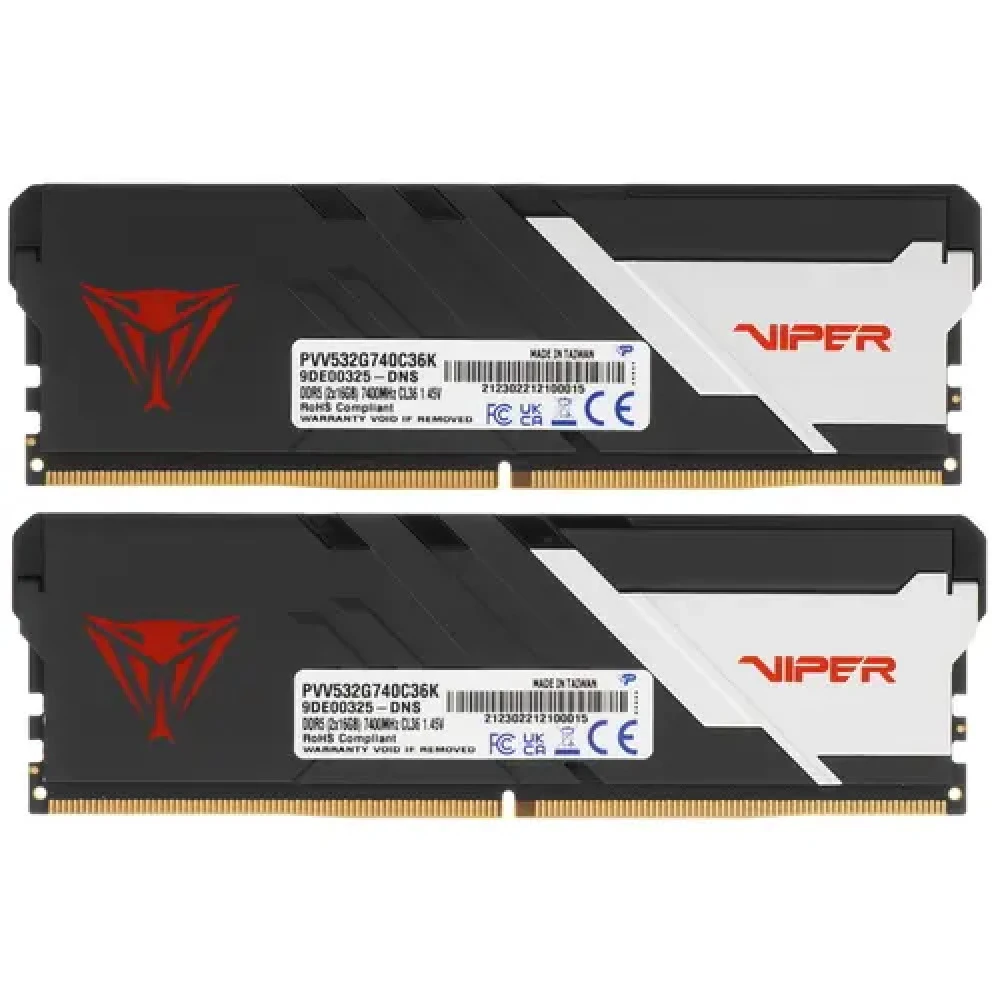 ОЗУ Patriot Viper Venom [PVV532G740C36K] DIMM, DDR5, 32 Гб (2 х 16 Гб), 7400 МГц
