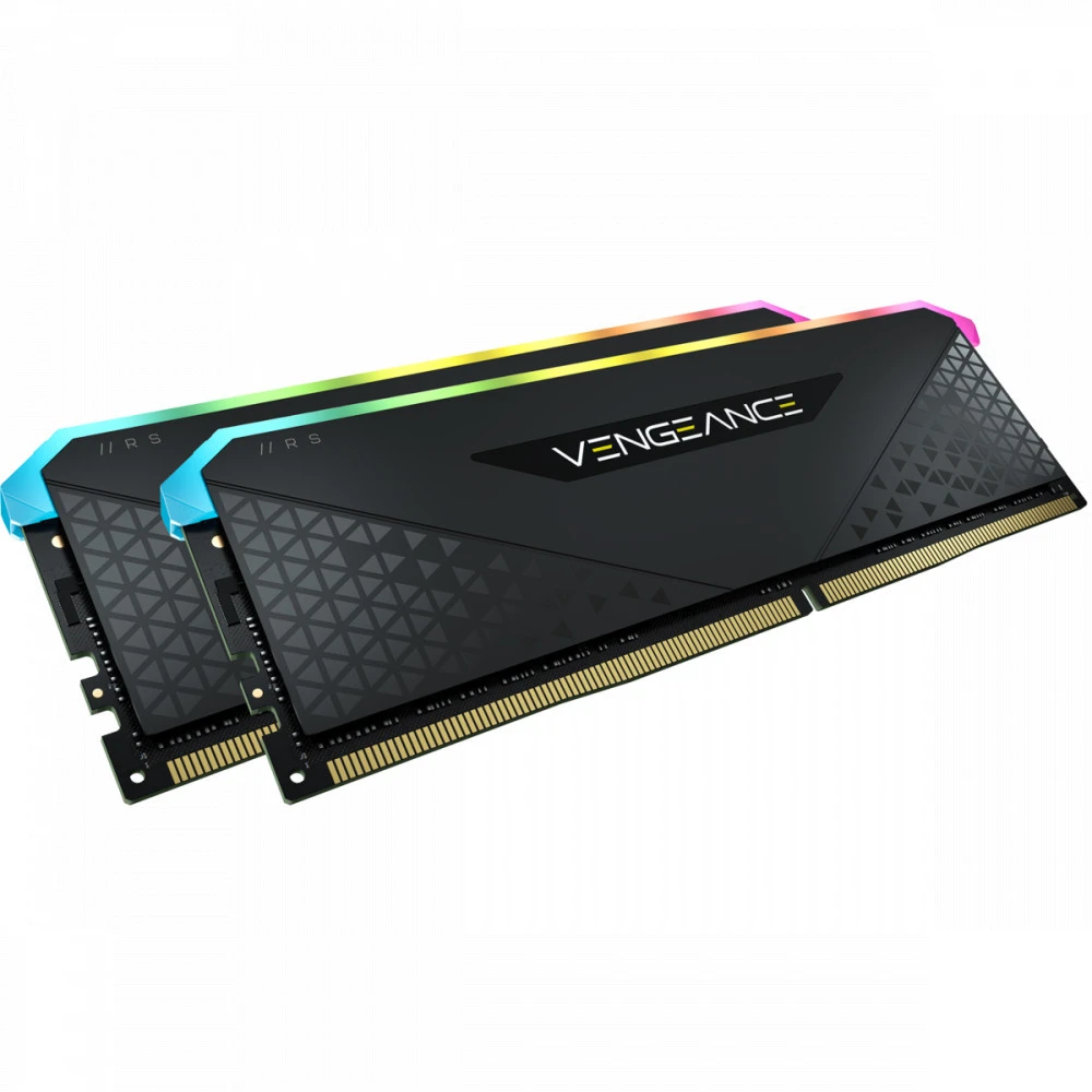 ОЗУ Corsair Vengeance RGB RS CMG32GX4M2E3200C16 DIMM, DDR4, 32 Гб (2 х 16 Гб), 3200 МГц