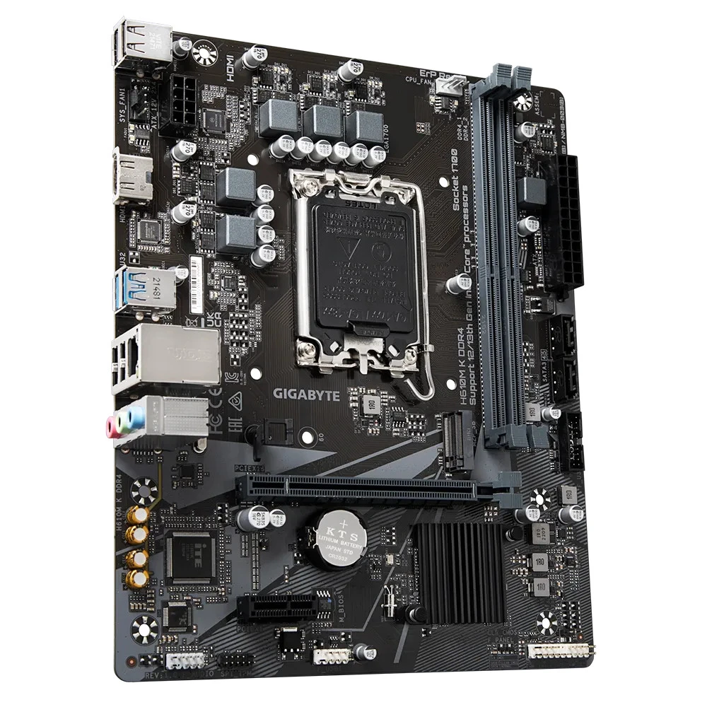 Материнская плата Gigabyte H610M K DDR4 GA-H610M-K-DDR4 Micro-ATX, LGA 1700