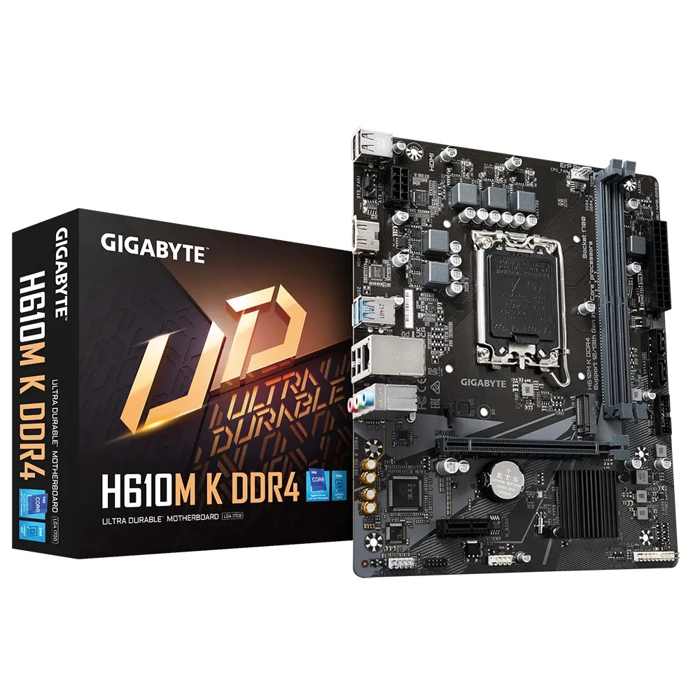 Материнская плата Gigabyte H610M K DDR4 GA-H610M-K-DDR4 Micro-ATX, LGA 1700