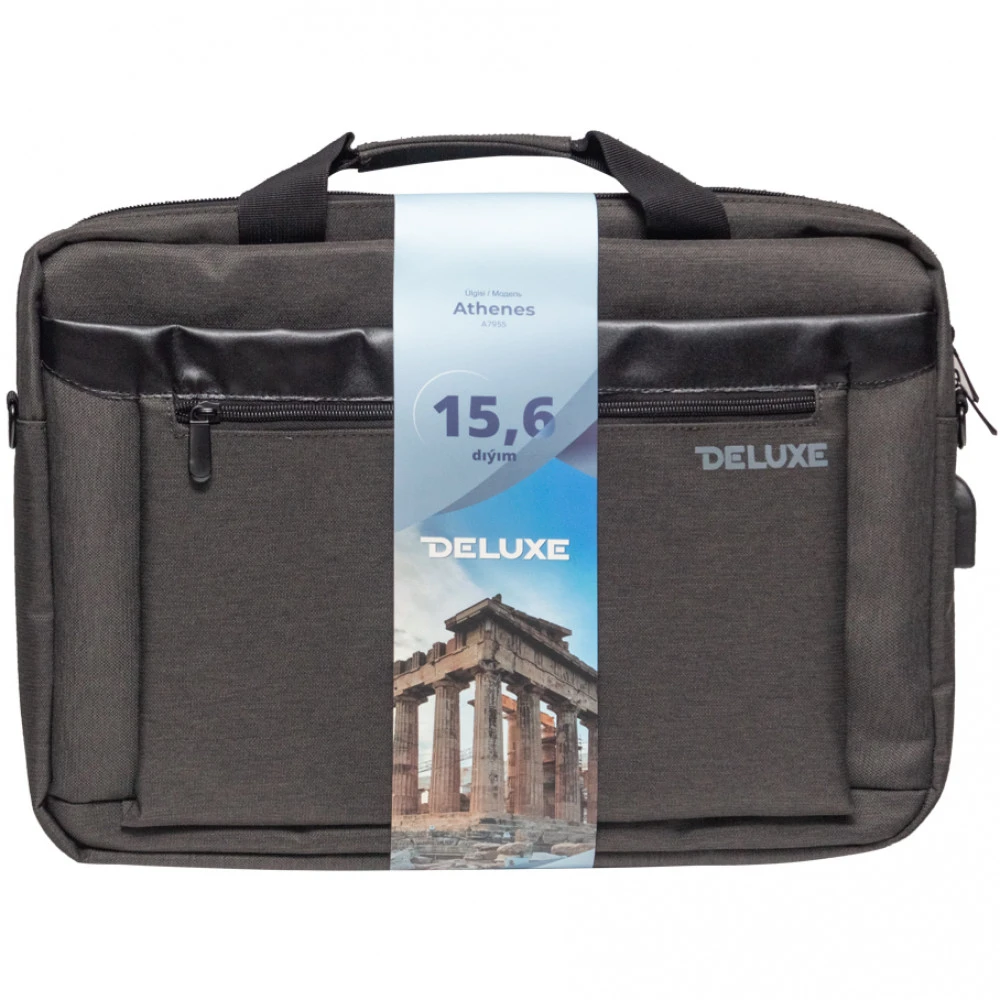 Сумка для ноутбука Deluxe Athenes Gray 15.6" ATHENES (A7955) 15.6