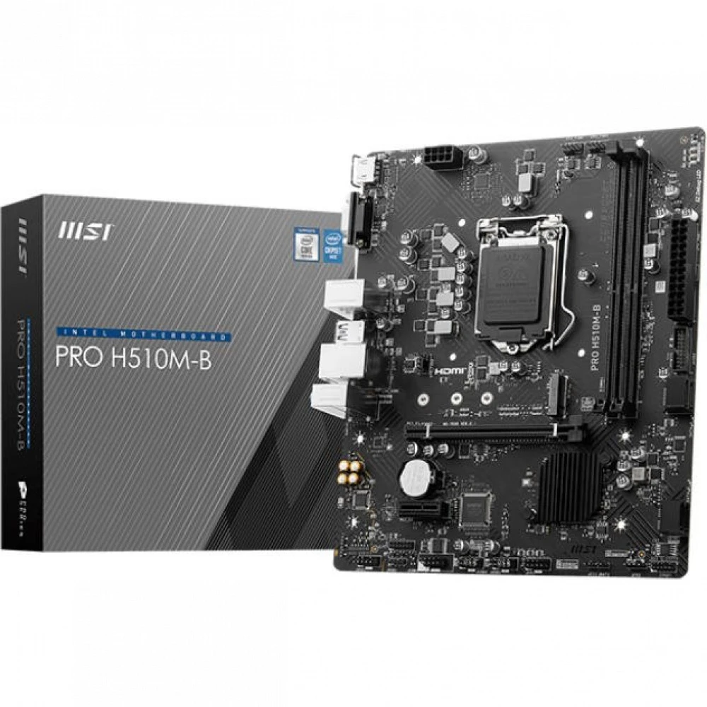 Материнская плата MSI PRO H510M-B Micro-ATX, LGA 1200