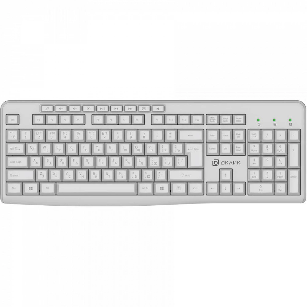 Клавиатура Oklick K225W 1875235 Беспроводная, Bluetooth