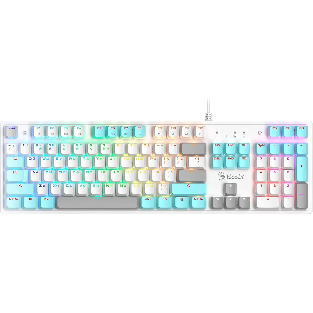 Клавиатура Bloody S510R-Icy White Проводная, USB