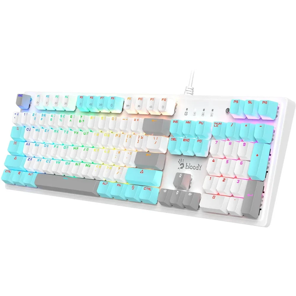 Клавиатура Bloody S510R-Icy White Проводная, USB