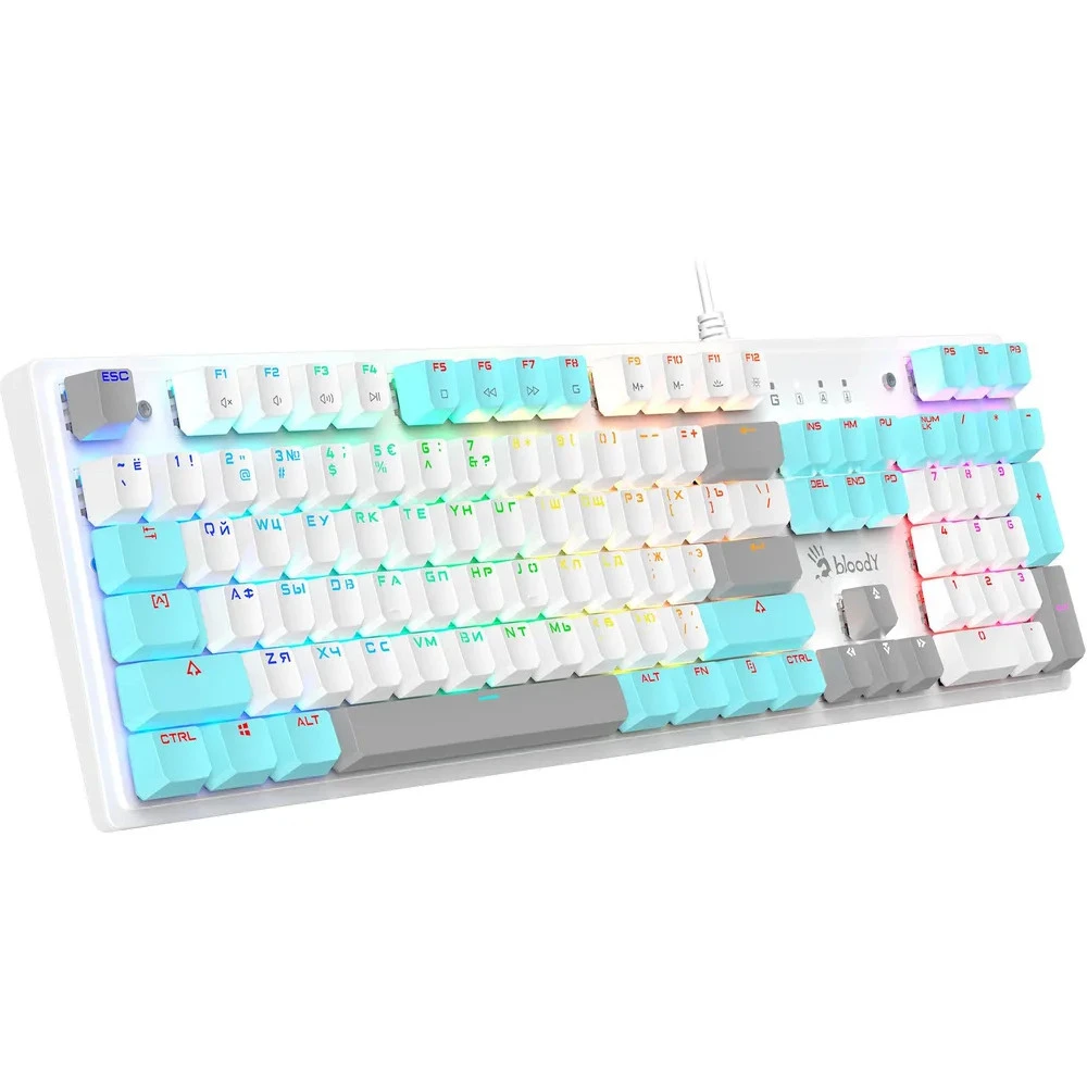 Клавиатура Bloody S510R-Icy White Проводная, USB