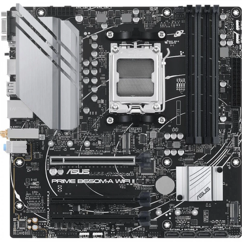 Материнская плата Asus PRIME B650M-A WIFI II Micro-ATX, AMD AM5