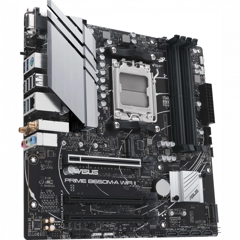 Материнская плата Asus PRIME B650M-A WIFI II Micro-ATX, AMD AM5
