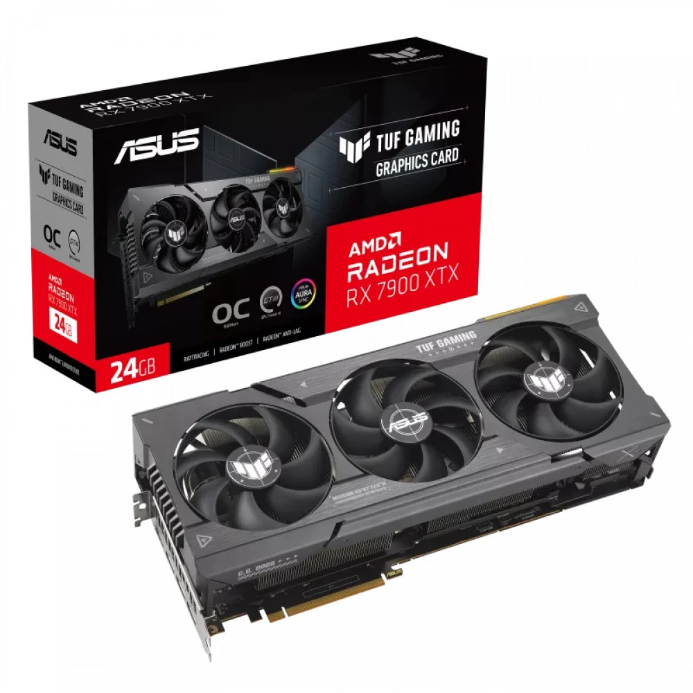 Видеокарта Asus TUF Gaming Radeon RX 7900 XTX OC Edition TUF-RX7900XTX-O24G-GAMING 24 ГБ