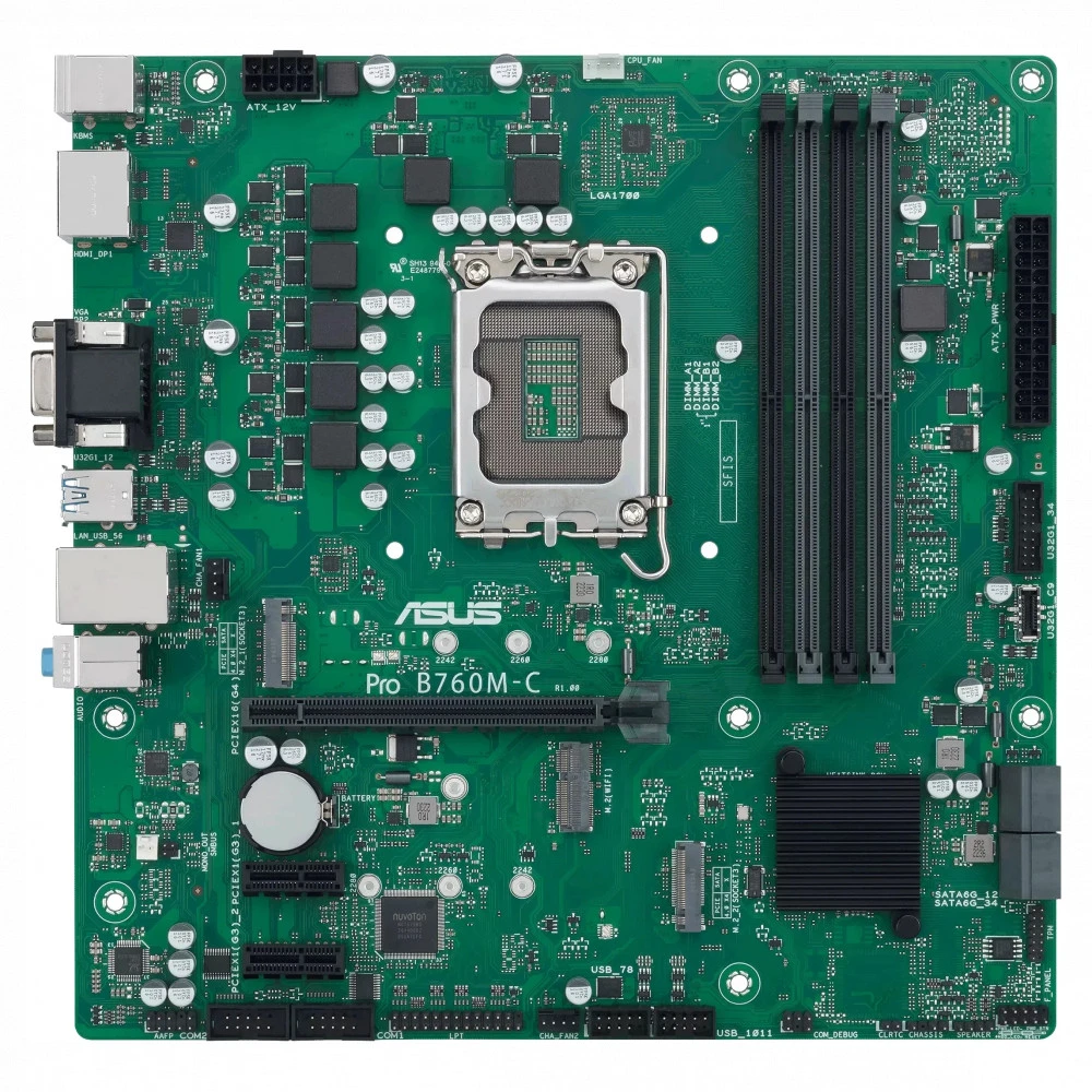 Материнская плата Asus PRO B760M-C-CSM Micro-ATX, LGA 1700